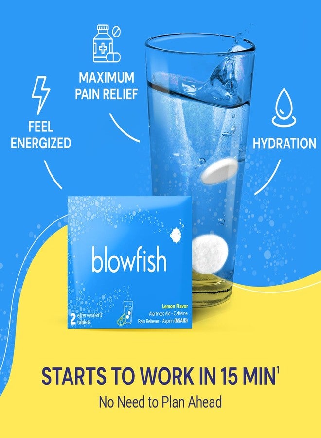 Blowfish for Hangovers | Perfect for Premium Welcome Bags, Hangover Kits, Wedding & Bachelorette Favors | Fast Hangover Relief | Starts to Work in 15 Minutes | 5 Single Dose Envelopes - Image 2