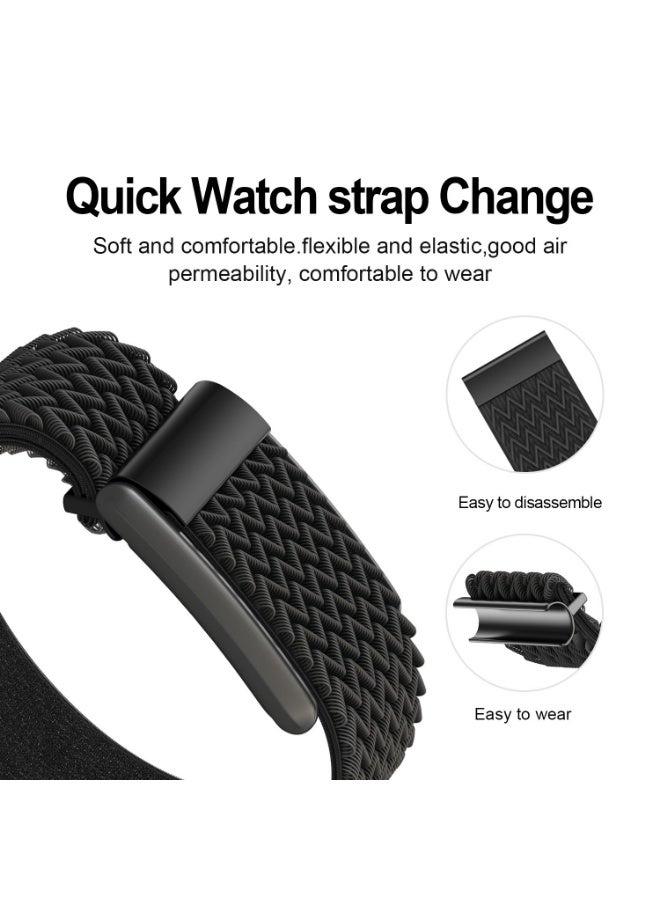 TraMx Elastic Fiber Nylon Replacement Band Compatible with Whoop 4.0 Wearable Health, Fitness & Activity Tracker Stylish, Comfortable & Breathable and Adjustable Wristband Replacement Strap Easy to Use and Perfect for Every Occasion Black - Image 4