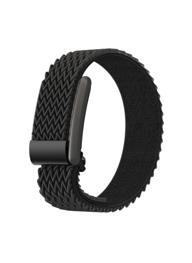 TraMx Elastic Fiber Nylon Replacement Band Compatible with Whoop 4.0 Wearable Health, Fitness & Activity Tracker Stylish, Comfortable & Breathable and Adjustable Wristband Replacement Strap Easy to Use and Perfect for Every Occasion Black - Image 1