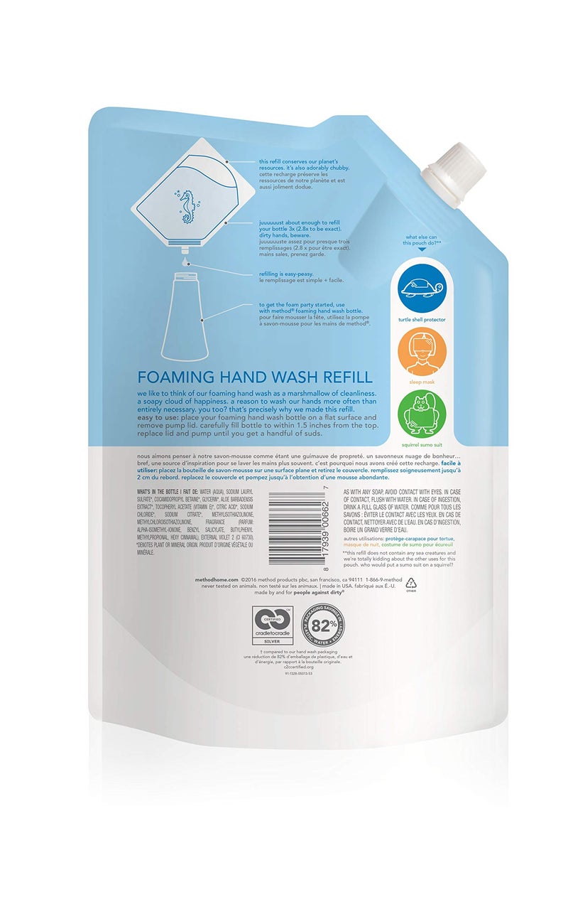 Method Gel Hand Soap Refill, Sweet Water, 34 Fl Oz (Pack of 3) - Image 3