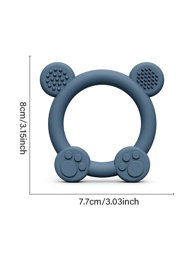 باندا إير مجموعة من 3 قطع من ألعاب التسنين للأطفال من باندا إير مصنوعة من السيليكون للأطفال من عمر 0 إلى 6 أشهر، حلقات التسنين للأطفال من عمر 6 إلى 12 شهرًا، عضاضة سيليكون للأطفال خالية من مادة بيسفينول أ، لتخفيف آلام التسنين وتسكين اللثة المؤلمة وسهلة الإمساك - Image 5