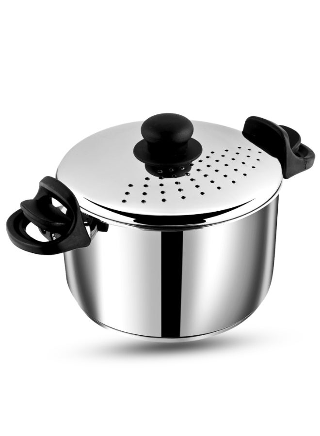 Pentola- Stainless Steel Pasta Pot with Strainer Lid- 20cm