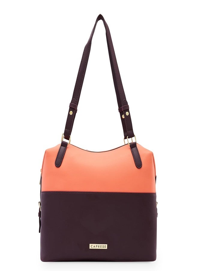 Caprese womens OONA S Large BROWN Satchel - Image 1