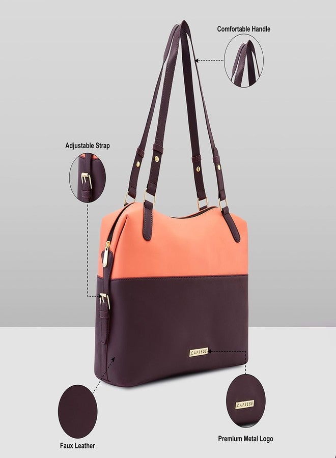 Caprese womens OONA S Large BROWN Satchel - Image 3