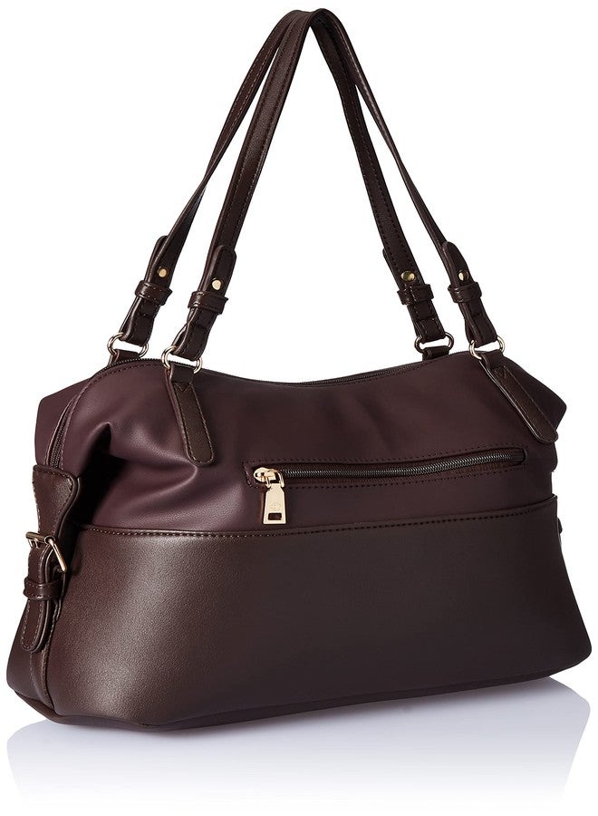 Caprese womens OONA S Large BROWN Satchel - Image 4