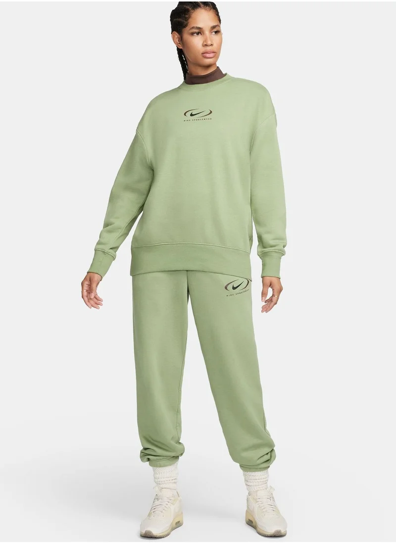 Nike High-Waisted Wide-Leg Sweatpants