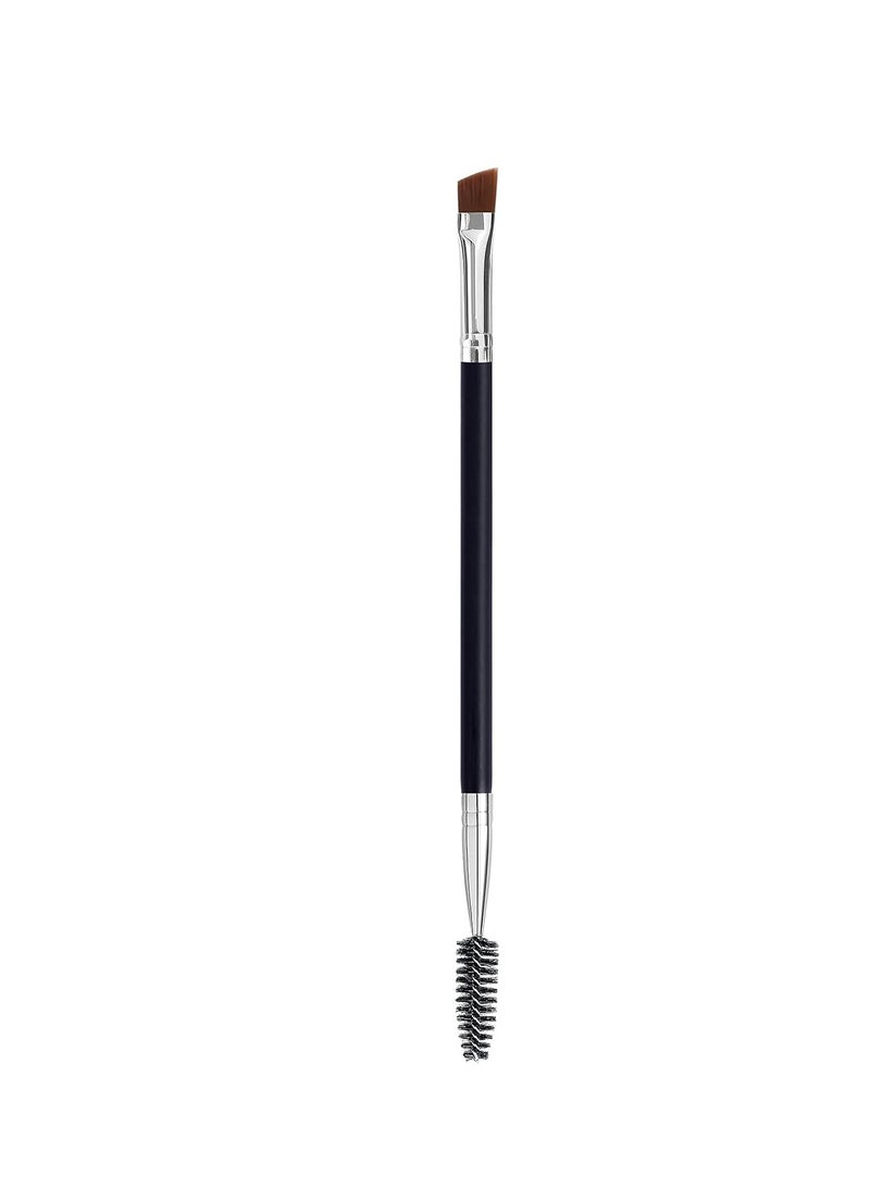 LOOKSEVEN Duo Eye Brow Brush - Angled Eyebrow Brush, Spoolie, Eyelash Comb - 1 Pcs - Image 1