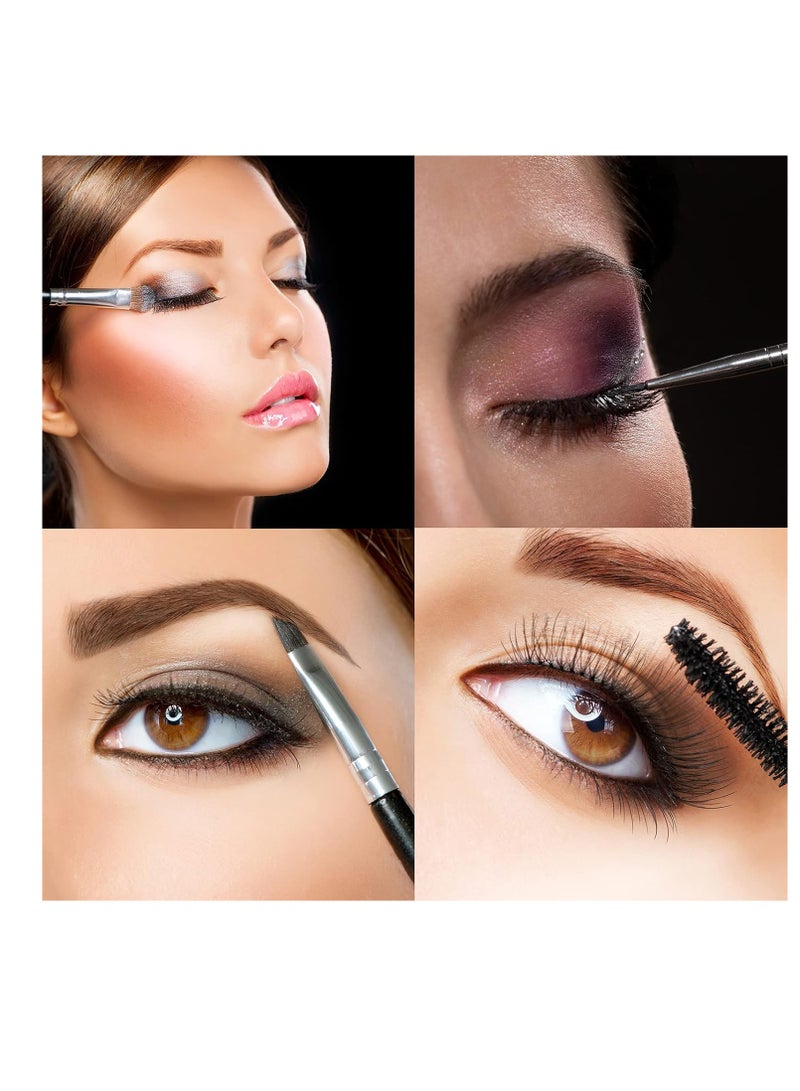LOOKSEVEN Duo Eye Brow Brush - Angled Eyebrow Brush, Spoolie, Eyelash Comb - 1 Pcs - Image 3