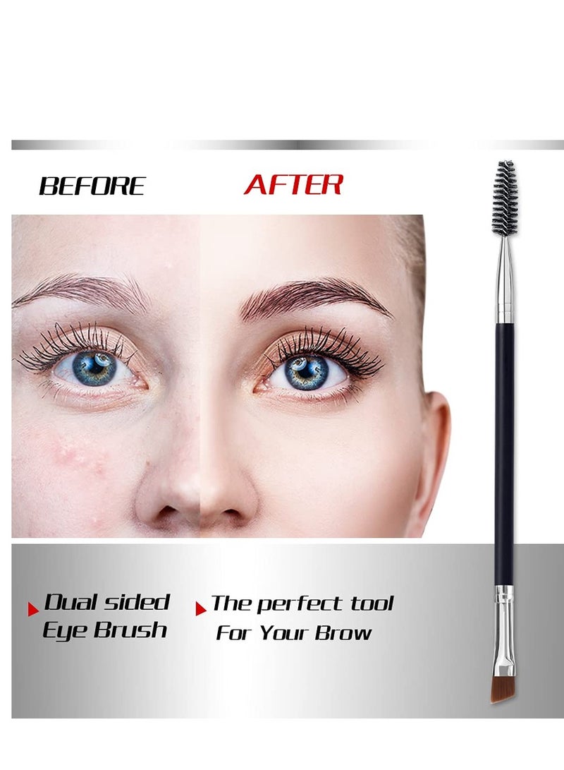 LOOKSEVEN Duo Eye Brow Brush - Angled Eyebrow Brush, Spoolie, Eyelash Comb - 1 Pcs - Image 4
