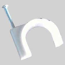 PVC White Cable Clip 16mm 20 Pcs  - Image 3