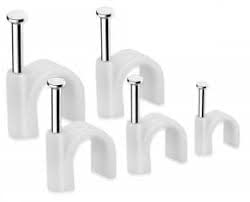 PVC White Cable Clip 16mm 20 Pcs  - Image 4
