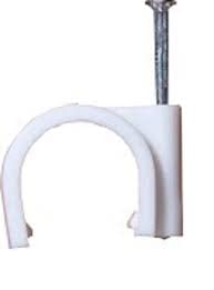 PVC White Cable Clip 16mm 20 Pcs  - Image 5