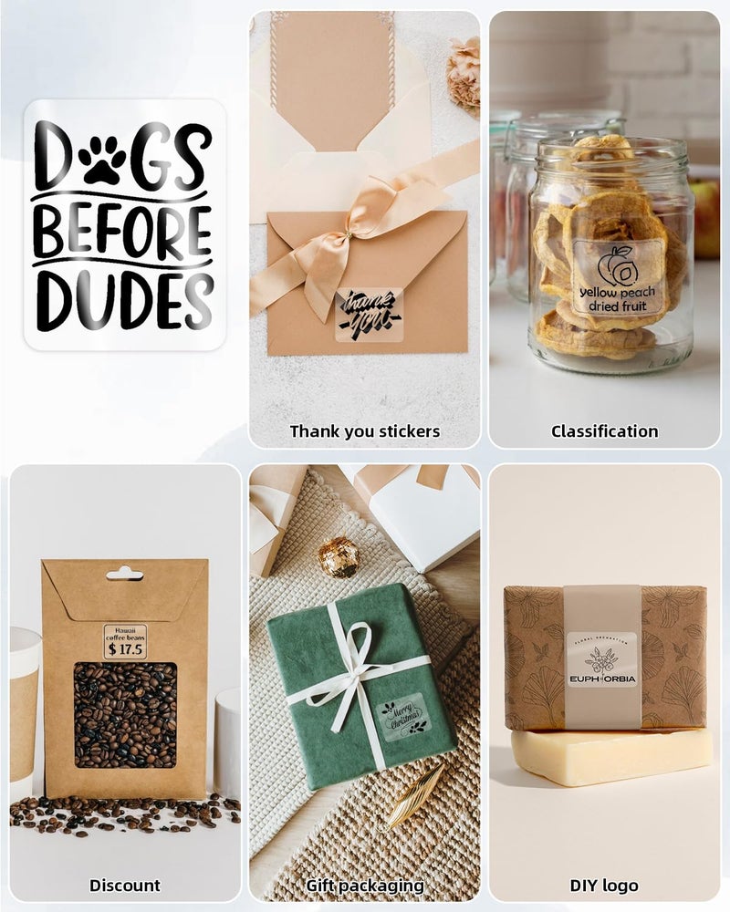 Memoking ملصقات حرارية واضحة أصلية M110 M220 - 1.57"x2.36" (40x60 مم)، ملصقات حرارية شفافة M110 M220، ملصقات واضحة M110 متوافقة مع ماكينة ملصقات فوميمو M110 M220 M200 M221 - 130 قطعة لكل لفة - Image 3