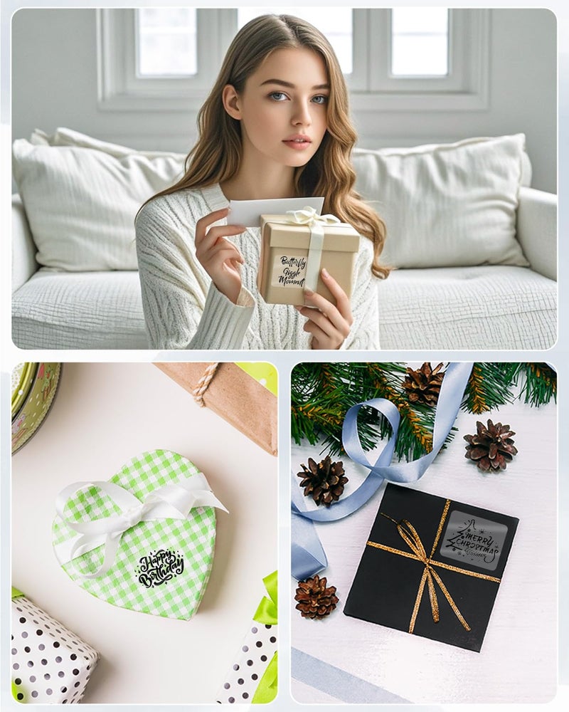 Memoking ملصقات حرارية واضحة أصلية M110 M220 - 1.57"x2.36" (40x60 مم)، ملصقات حرارية شفافة M110 M220، ملصقات واضحة M110 متوافقة مع ماكينة ملصقات فوميمو M110 M220 M200 M221 - 130 قطعة لكل لفة - Image 4