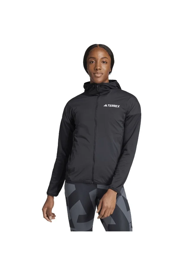 adidas Adidas W Xpr Wind Fl H Black Polarfleece-Full Zip Polarfleece Apparel For Women