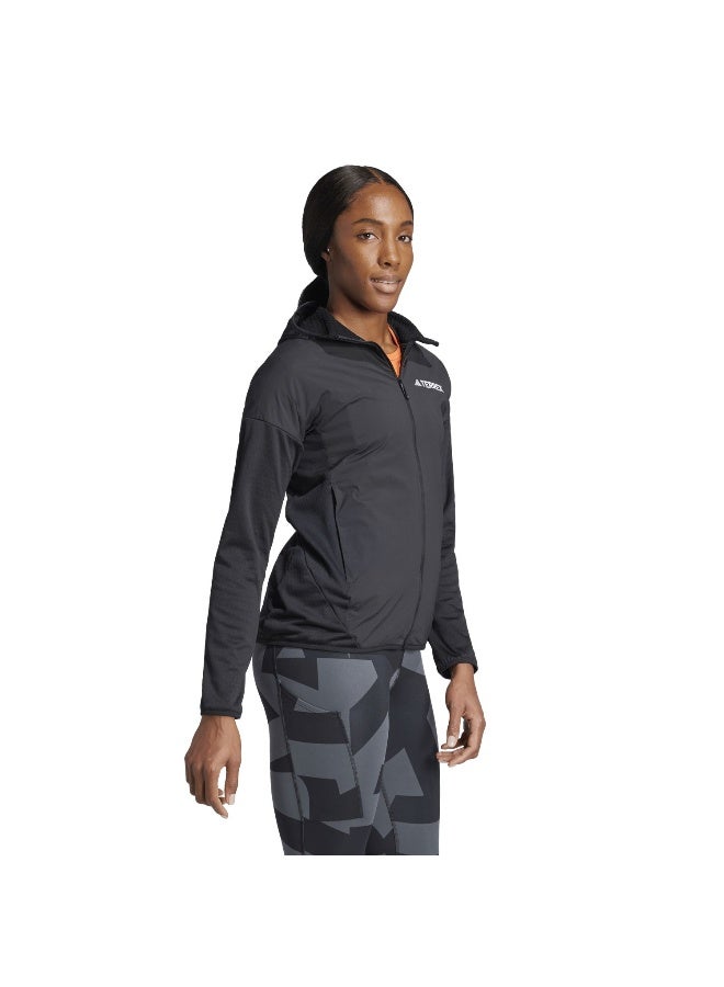 Adidas Terrex Xperior Climawarm+ Wind Light Fleece Hooded Jacket - Image 4