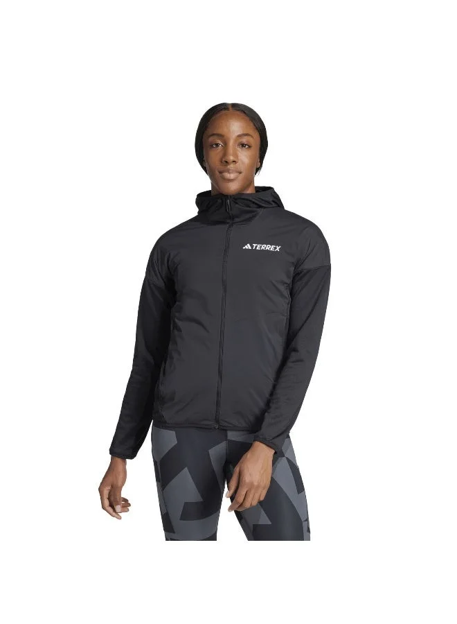 اديداس جاكيت نسائي صوف أسود بسحاب كامل