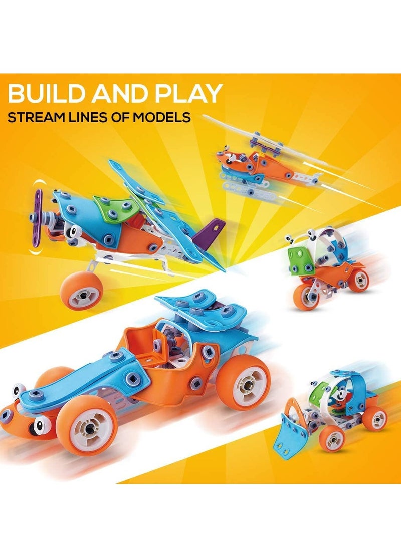 Learning Toys 5 in 1 Erector Set DIY Educational Construction Engineering Building Blocks Toys Kits for Kids Ages 6-12 for Boys & Girls Gift  - Image 2