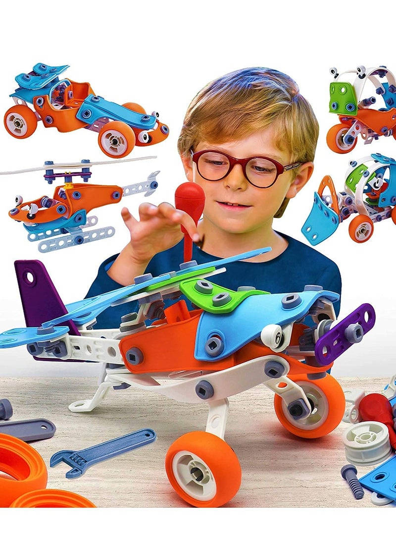 Learning Toys 5 in 1 Erector Set DIY Educational Construction Engineering Building Blocks Toys Kits for Kids Ages 6-12 for Boys & Girls Gift  - Image 4
