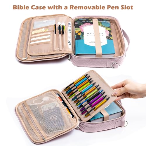 IMAGINING Bible Cover for Women - Stylish Large Bible Covers - Bible Case with Handles - Bible Bag Journal Case - Bible Carrying Case for Women - Bible Gift - Book Protector for Book Lovers - Image 2