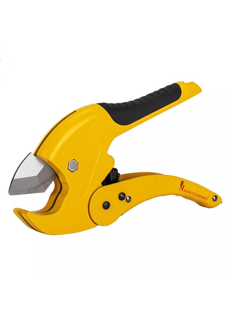 Malfah Enterprises Malfah PVC Pipe Cutter 42mm Ratchet Type Tube Cutter for PVC PEX PPR AluminumPlastic Pipe Industrial Grade Cutting Tool DL2507  - Image 2