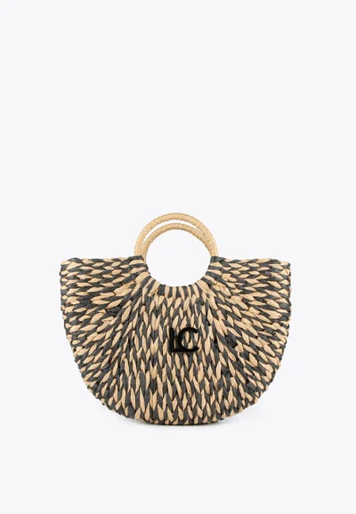 Lola Casademunt Two-tone semicircular basket