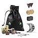 Byhoo 145PCS Metal DND Coins PU Leather Bag Contains 60 Gold Coins 40 Silver Coin 40 Copper Coins and 5 Platinum Coin Tokens with Glow in The Night Eyes Bag for RPG Tabletop Games - Image 2
