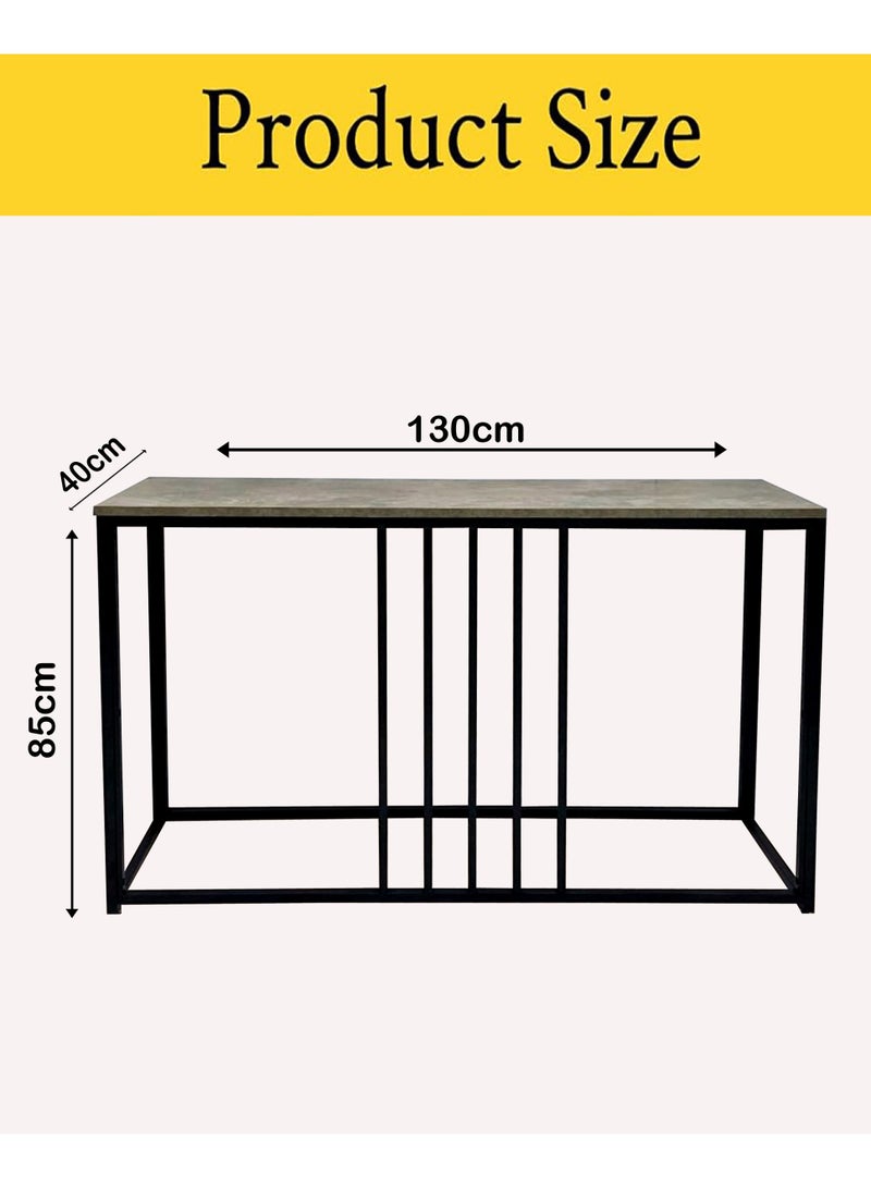Living Rectangular Console Table Metal Frame 130*85*40 CM - Image 5