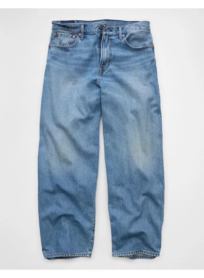 American Eagle MEDIUM WASH AE Barrel Jean for Men | Best Price UAE