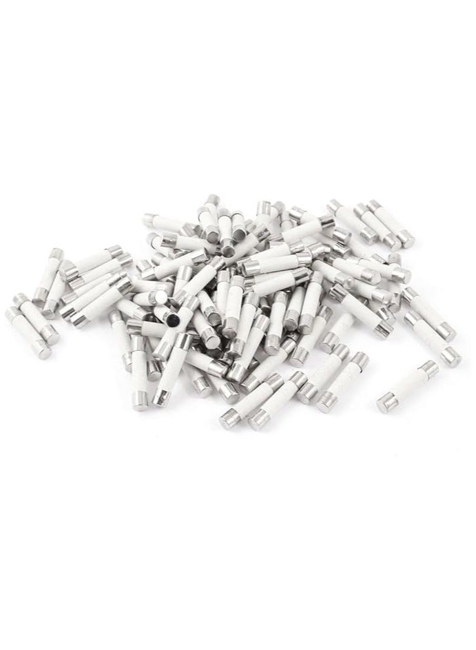 Lucky Sky Ceramic Fuse 6x30mm (1A–30A) – Fast Blow Type, High Temperature Rated – Pack of 100 – for Electrical, Electronic & Automotive Applications  - Image 1