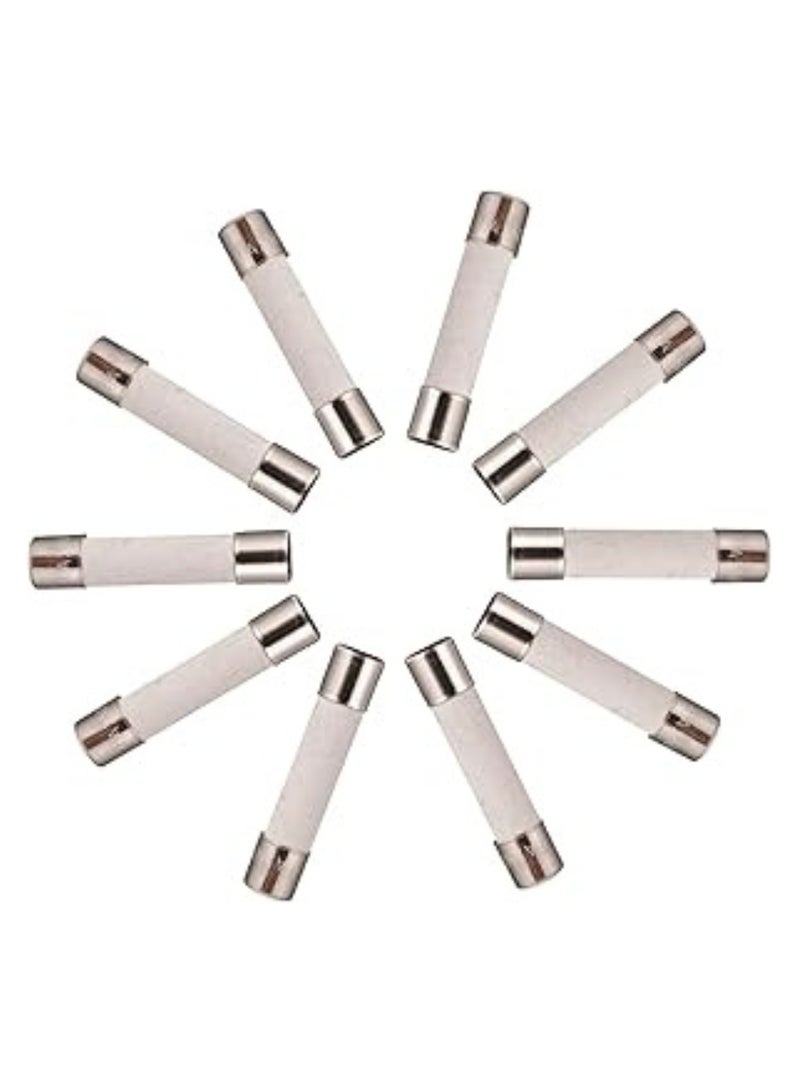 Lucky Sky Ceramic Fuse 6x30mm (1A–30A) – Fast Blow Type, High Temperature Rated – Pack of 100 – for Electrical, Electronic & Automotive Applications  - Image 2