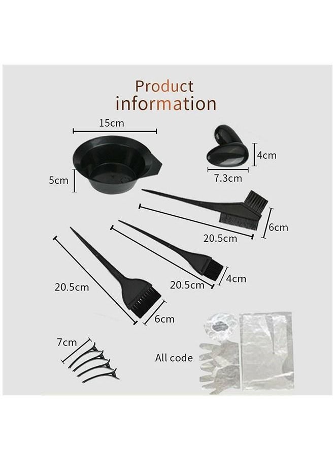 Umiwin 22-Piece Hair Dye Kit Black  - Image 2