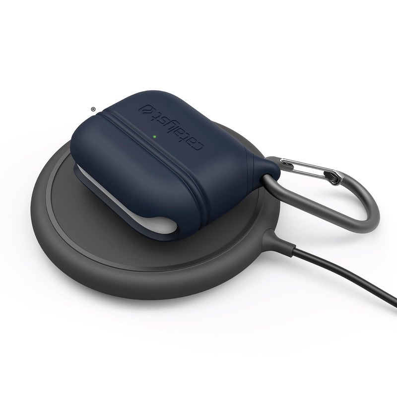 Catalyst حافظة كاتاليست المقاومة للماء لسماعات AirPods Pro الجيل الثاني والجيل الأول - متوافقة مع الشحن اللاسلكي وUSB-C، تصميم قطعة واحدة، حافظة عالية الحماية من السقوط مع كارابينر - Image 4