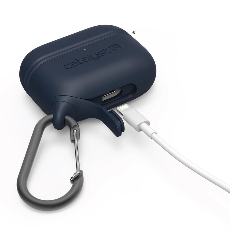 Catalyst حافظة كاتاليست المقاومة للماء لسماعات AirPods Pro الجيل الثاني والجيل الأول - متوافقة مع الشحن اللاسلكي وUSB-C، تصميم قطعة واحدة، حافظة عالية الحماية من السقوط مع كارابينر - Image 2