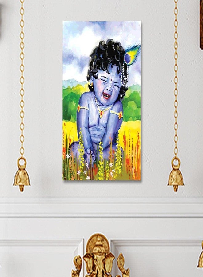 100Yellow® Bal Krishna Poster For Pregnant Women| Religious Bal Krishna God posters for room, Living Room, Posters For Bedroom, Mandir Room Walls (12 x 18 inches)|(Multicolor) - Image 3
