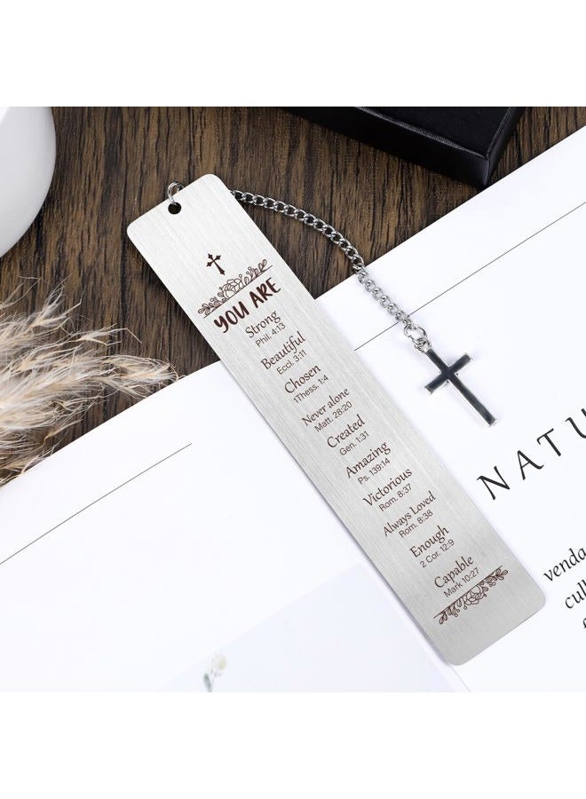 Shejdgart Metal Christian Bookmarks Gifts - Inspirational Bible Verse Bookmarks Gift for Book Lovers Religious Book Mark for Women Friends Birthday Baptism First Communion Graduation Retirement Gifts - Image 4