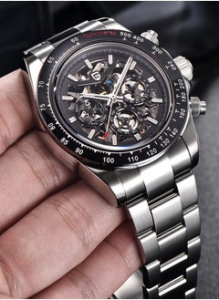 PAGANI DESIGN Men's Automatic Watches Mechanical Stainless Steel Waterproof Wrist Watch with Sapphire Glass  - Image 2
