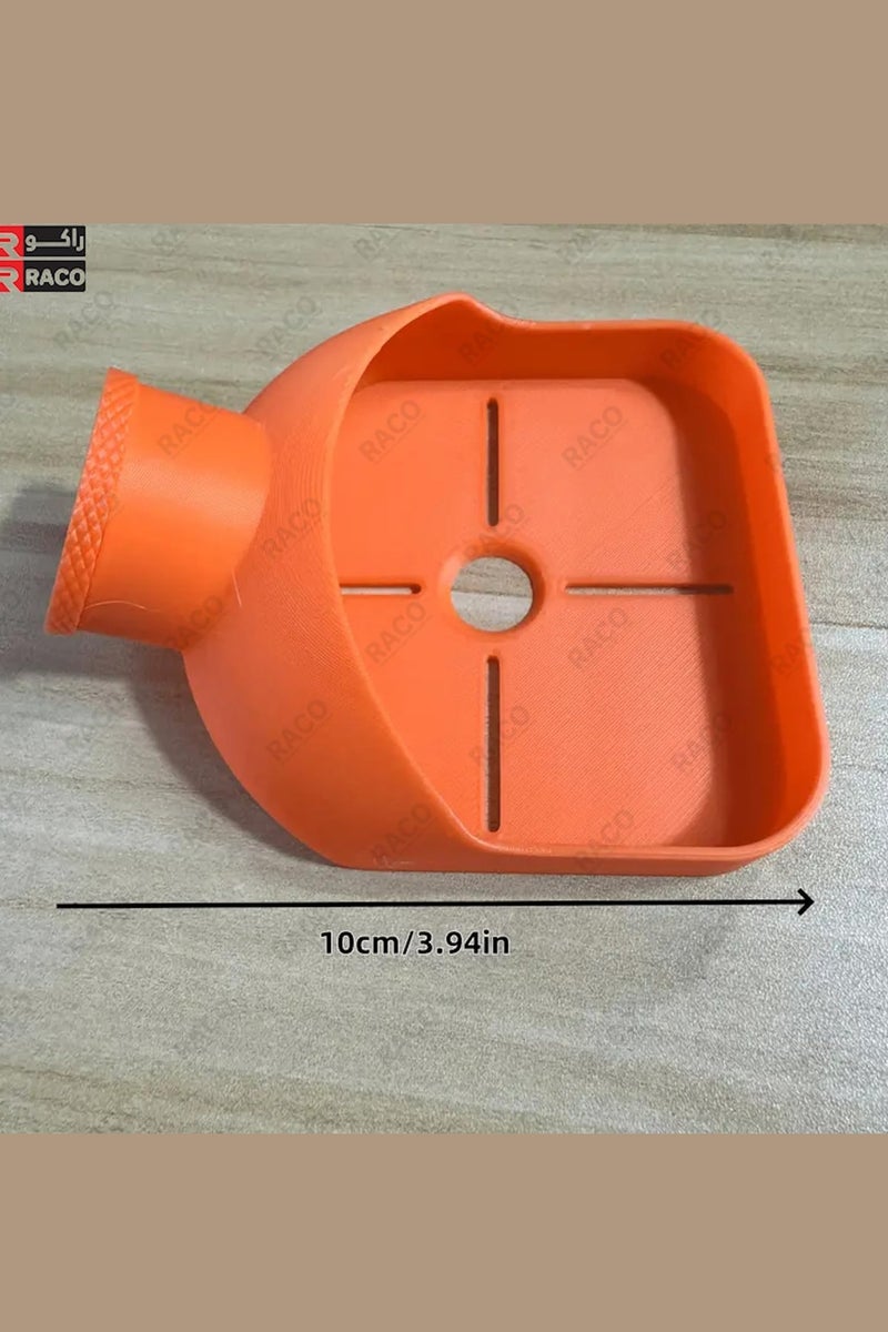 RACO Drilling Dust Collector with 4-Angle Positioning, Waterproof Plastic Dust Catcher for Drill Bits, Easy to Use & Portable, No Assembly Required Orange, Debris Catcher for Home DIY & Clean Projects - Image 3