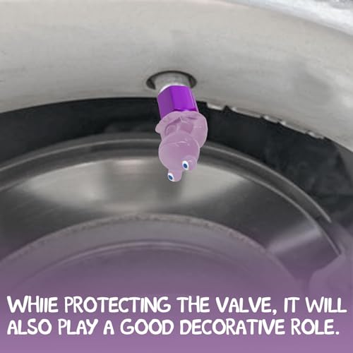 xbrtaia 4 Pack Cute Frog Tire Valve caps, Interesting and Practical Tire Decoration, Can be Used for Cars, Motorcycles, Trucks, and Bicycles.(Purple) - Image 2