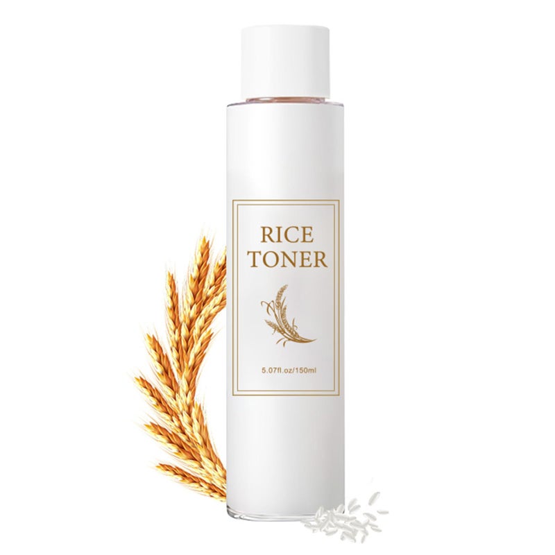 CLY AMS Rice Toner for Face, Rice Hydrating Face Toner for Women & Men, Lightweight Facial Moisturizer Targets Dryness, Dullness, Strengthens Skin Barrier, for Sensitive & Combination Skin - Image 1