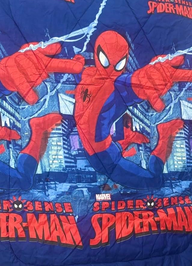 Blackspade BLACK SPADE Cartoon Print Microfiber Kids ComforterAC Comforter Single Bed 60 90 inches Spiderman - Image 3