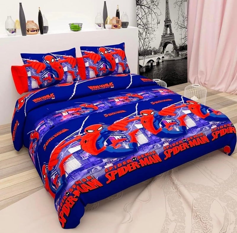 Blackspade BLACK SPADE Cartoon Print Microfiber Kids ComforterAC Comforter Single Bed 60 90 inches Spiderman - Image 5