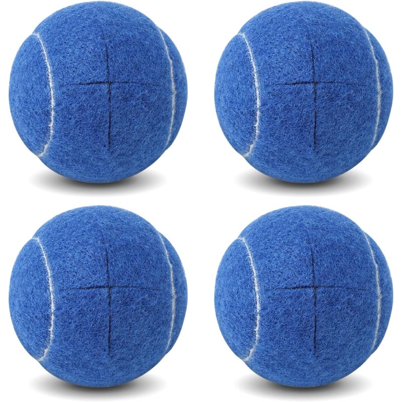 Anckne Walker Tennis Balls Precut Tennis Balls For Walkers 4Pcs Walkers Legs Universal Precut Glide Balls  Heavy Duty Long Lasting Felt Pad Glide Coverings (Dark Blue) - Image 1