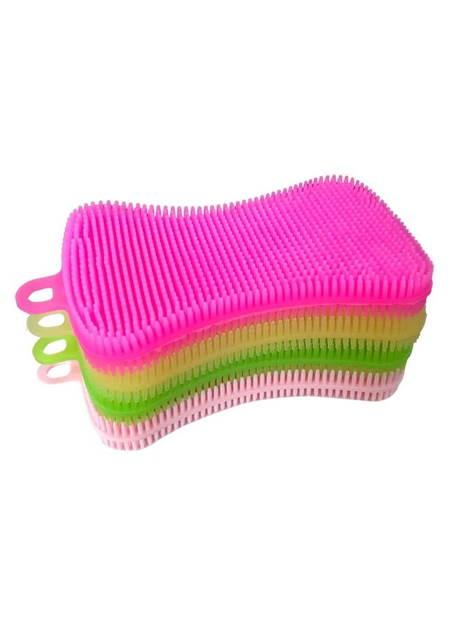 Green Silicone Dishwashing Brush 4 Pack - Image 5