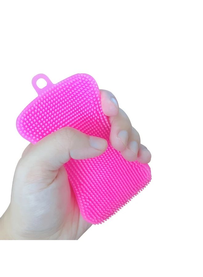 Green Silicone Dishwashing Brush 4 Pack - Image 2