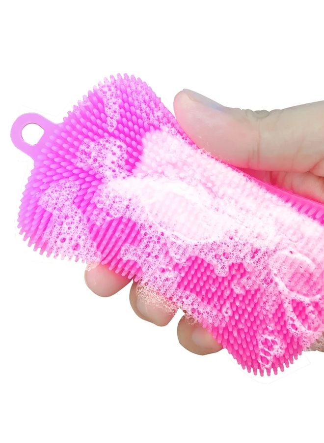 Green Silicone Dishwashing Brush 4 Pack - Image 4
