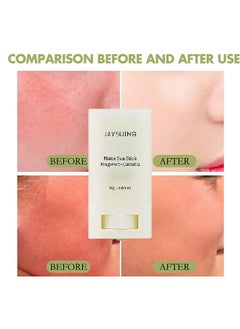 Jaysuing Matte Sun Stick, Mugwort And Camelia, Relief Sun Organic Sunscreen SPF50 PA++++, Moisturizing Sunscreen, Breathable, Refreshing, Easy To Apply Sunscreen  - Image 5