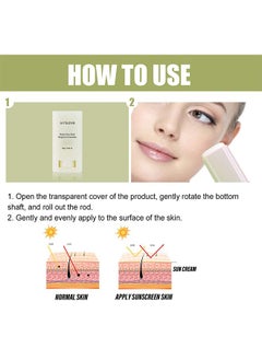 Jaysuing Matte Sun Stick, Mugwort And Camelia, Relief Sun Organic Sunscreen SPF50 PA++++, Moisturizing Sunscreen, Breathable, Refreshing, Easy To Apply Sunscreen  - Image 4