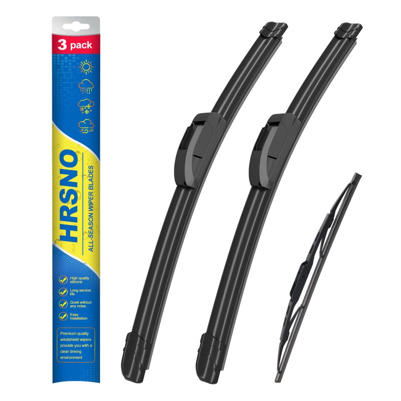 HRSNO 2420 Windshield Wipers With 15 Rear Wiper Blade Sets Automotive Replacement for Land Rover Range Rover 20132015Easy For Installation Pack of 3