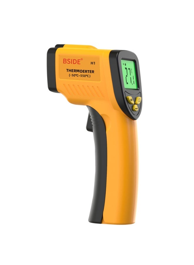 BSIDE H1 Infrared Thermometer Non-Contact Digital Temperature Emissivity Adjustable-58℉-1022℉ (-50℃-550℃) Industrial High Precision Infrared Temperature Kitchen Baking Thermometer - Image 1